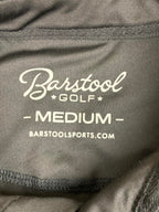 Barstool Golf Performance Polo Shirt Black Men’s Size Medium Stretch Athletic