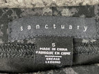 Sanctuary Grease Leggings Black Charcoal Snake Print Skinny Stretch Pants  Sz S