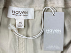 Haven Well Within Organic Cotton Interlock Joggers Women's Beige Tan Sz XS NWT