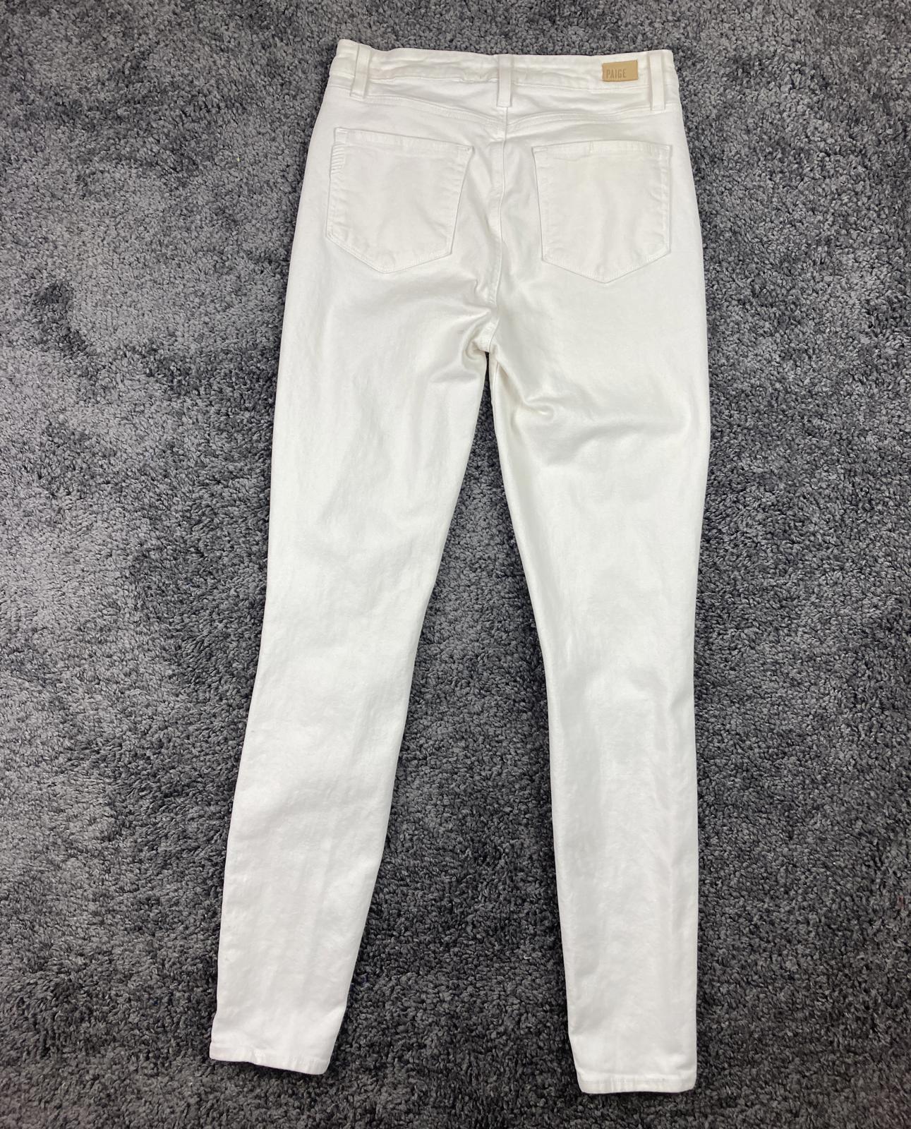 Paige Jeans Women's White Distressed Margot Ultra Skinny Size 28