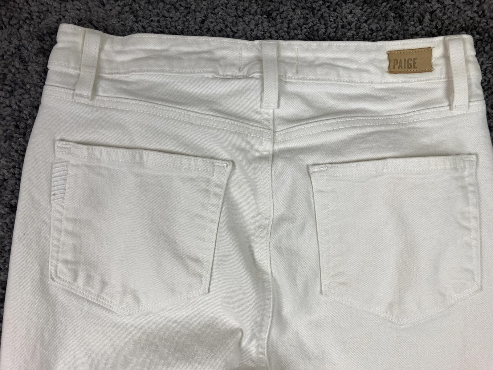 Paige Jeans Women's White Distressed Margot Ultra Skinny Size 28