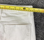 Paige Jeans Women's White Distressed Margot Ultra Skinny Size 28