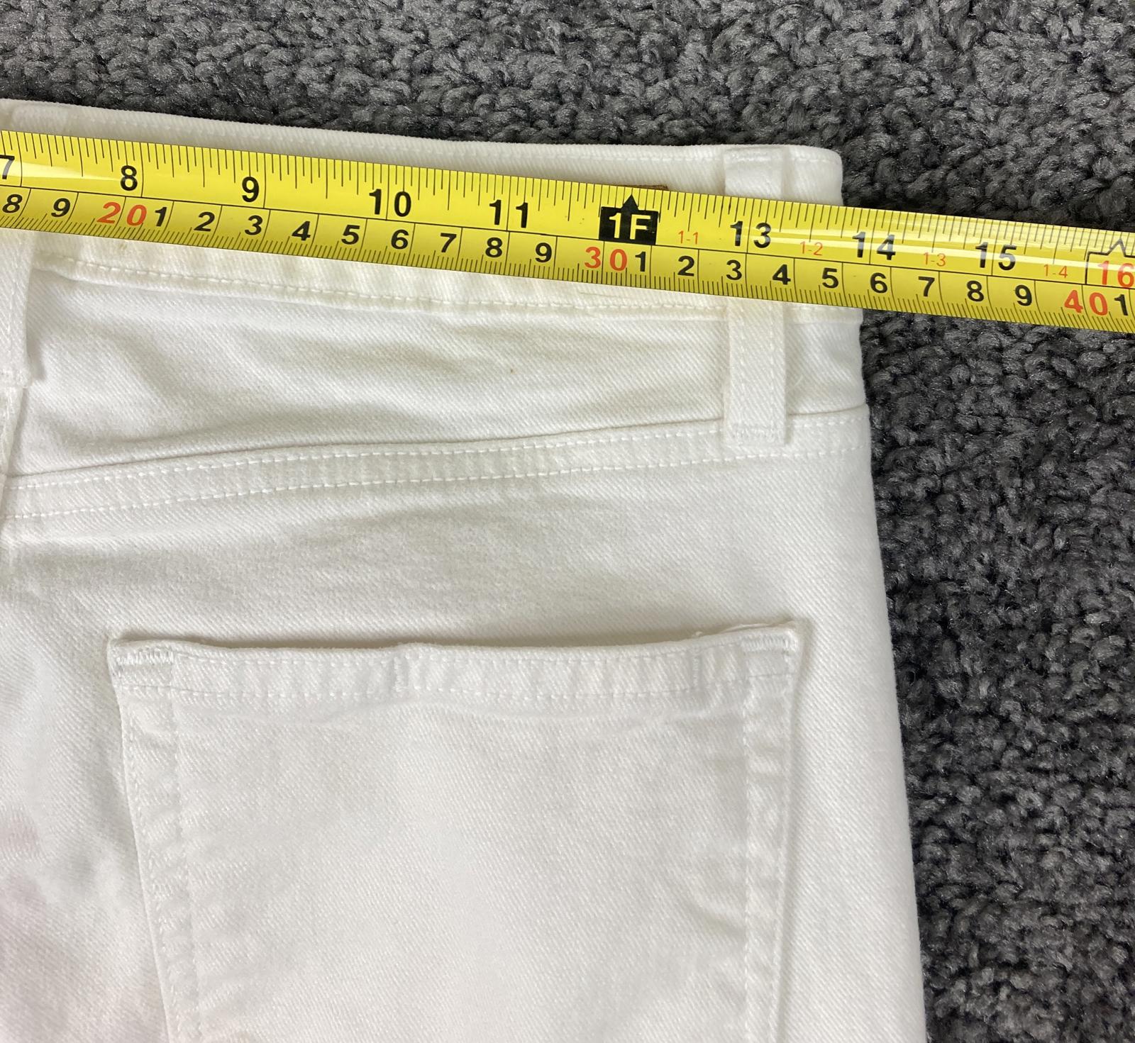 Paige Jeans Women's White Distressed Margot Ultra Skinny Size 28
