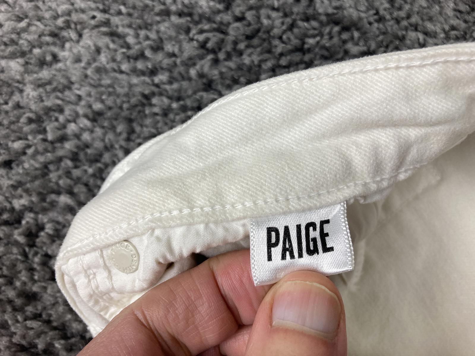 Paige Jeans Women's White Distressed Margot Ultra Skinny Size 28