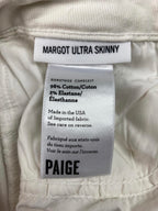Paige Jeans Women's White Distressed Margot Ultra Skinny Size 28