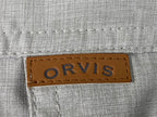 Orvis Men Shirt  Short Sleeve Button Front Fishing Tan Lightweight Size XL