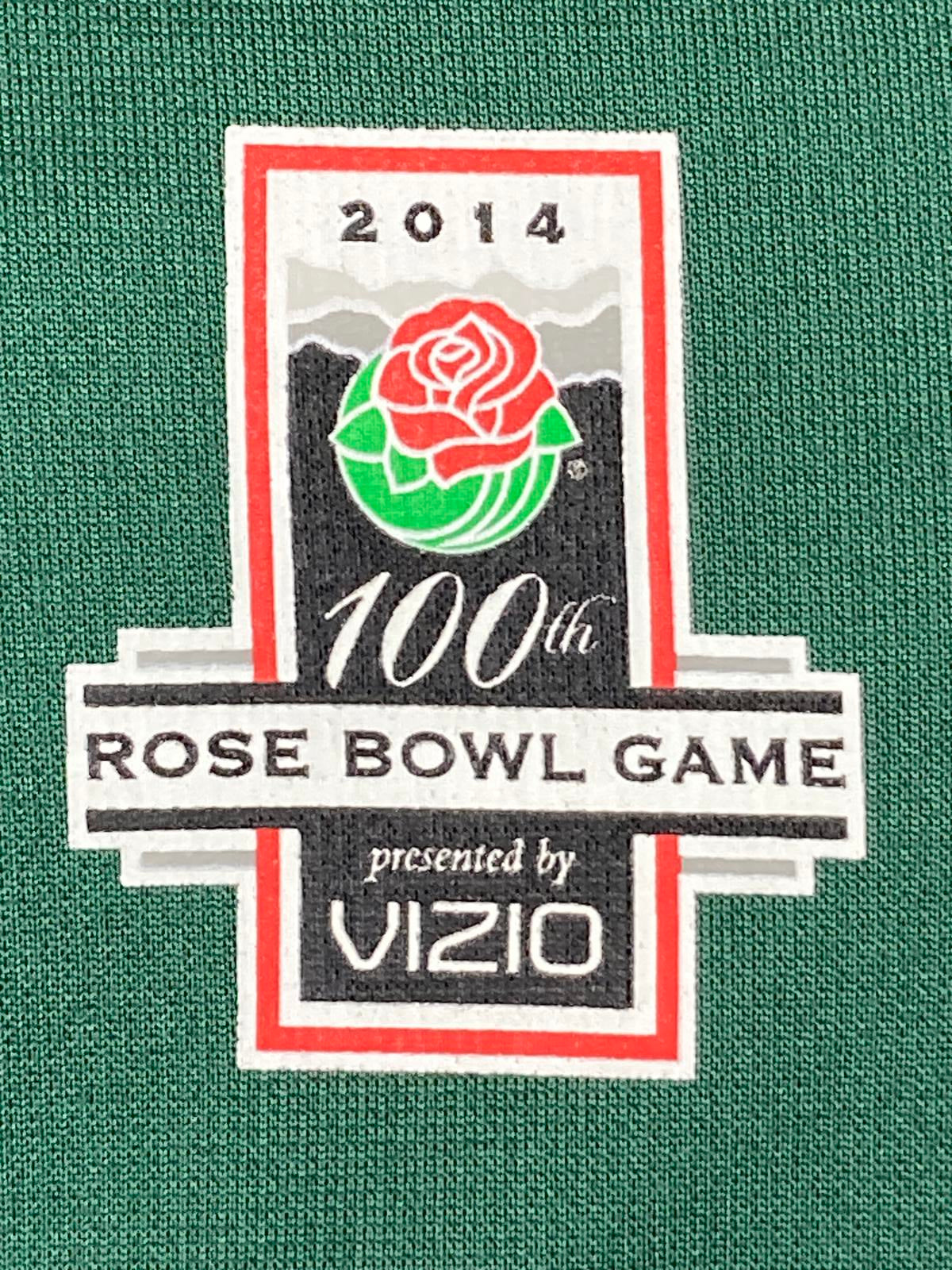 Nike Michigan State Spartans 2014 Rose Bowl 100th Chase It Hoodie Green Mens 2XL