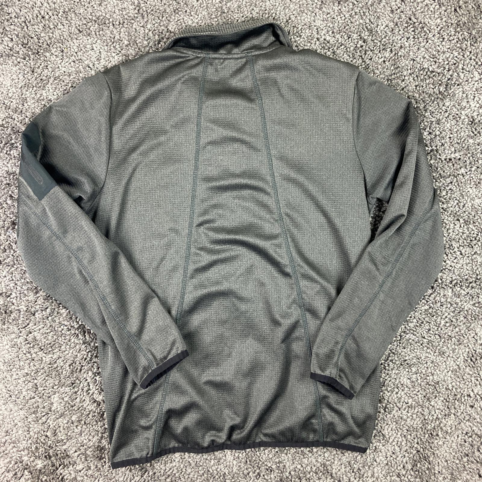 Frilufts Mens Full Zip Performance Jacket Gray Arm Pocket Size M