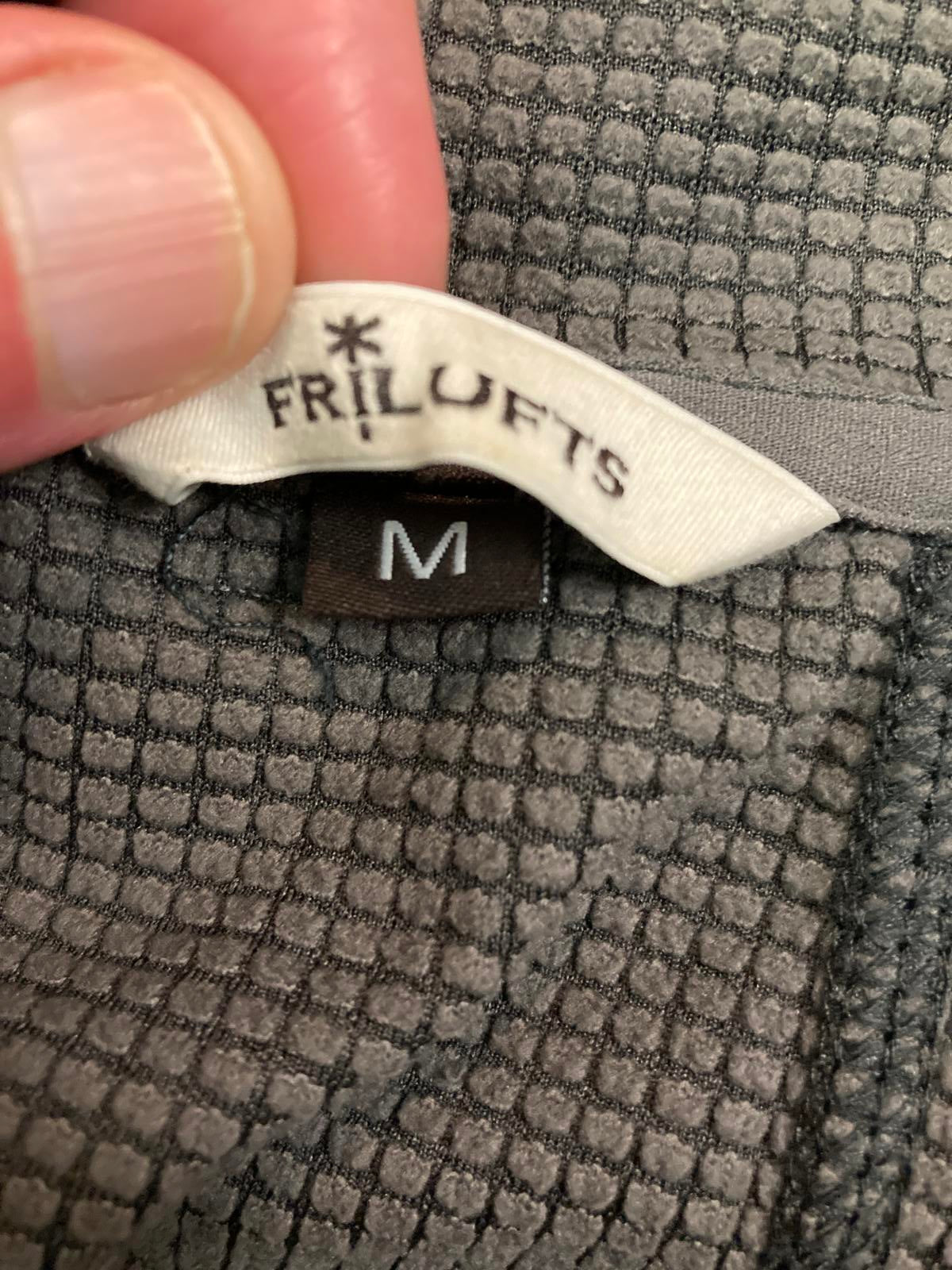 Frilufts Mens Full Zip Performance Jacket Gray Arm Pocket Size M