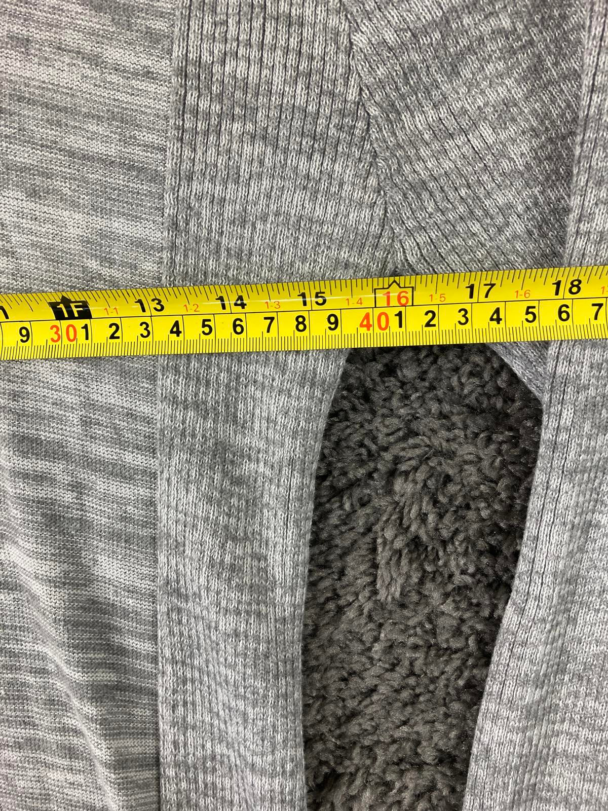 Leif Nelson Sweater Zip Cowl Neck Women's XL Gray Knit Pullover