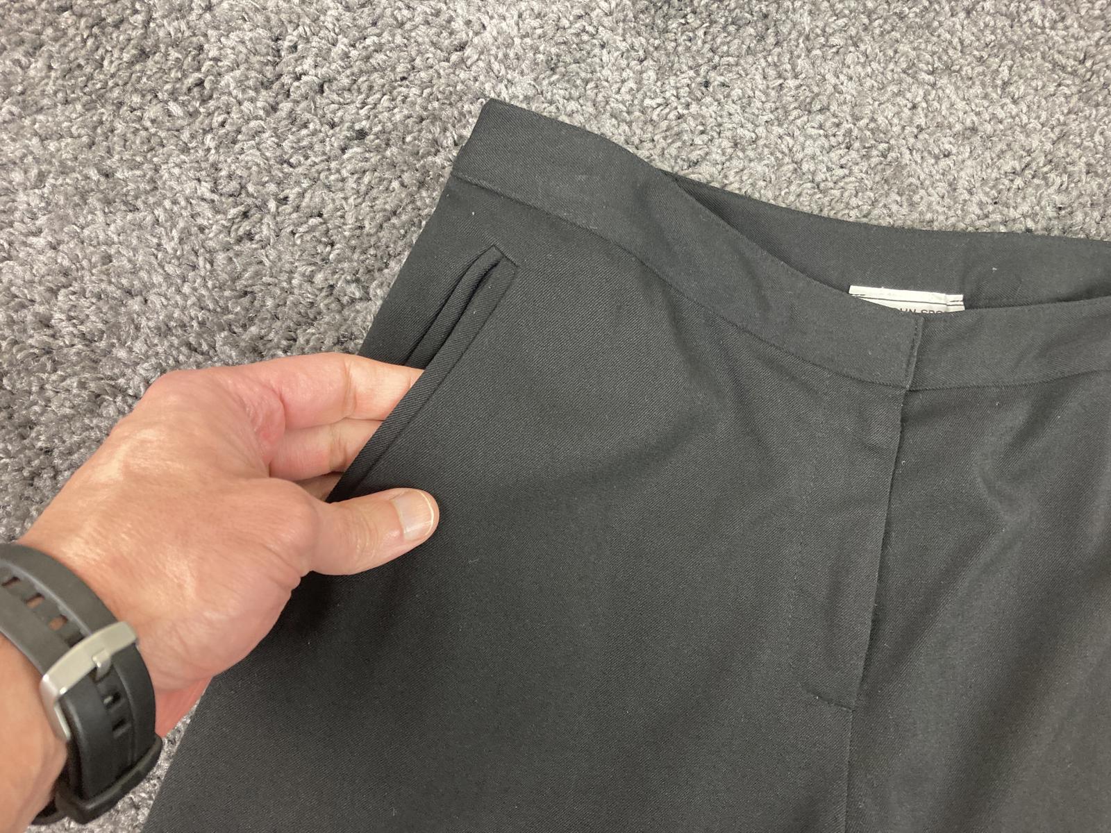 St.John Sport Womens Black Pants Trousers Size 8 Classic Fit