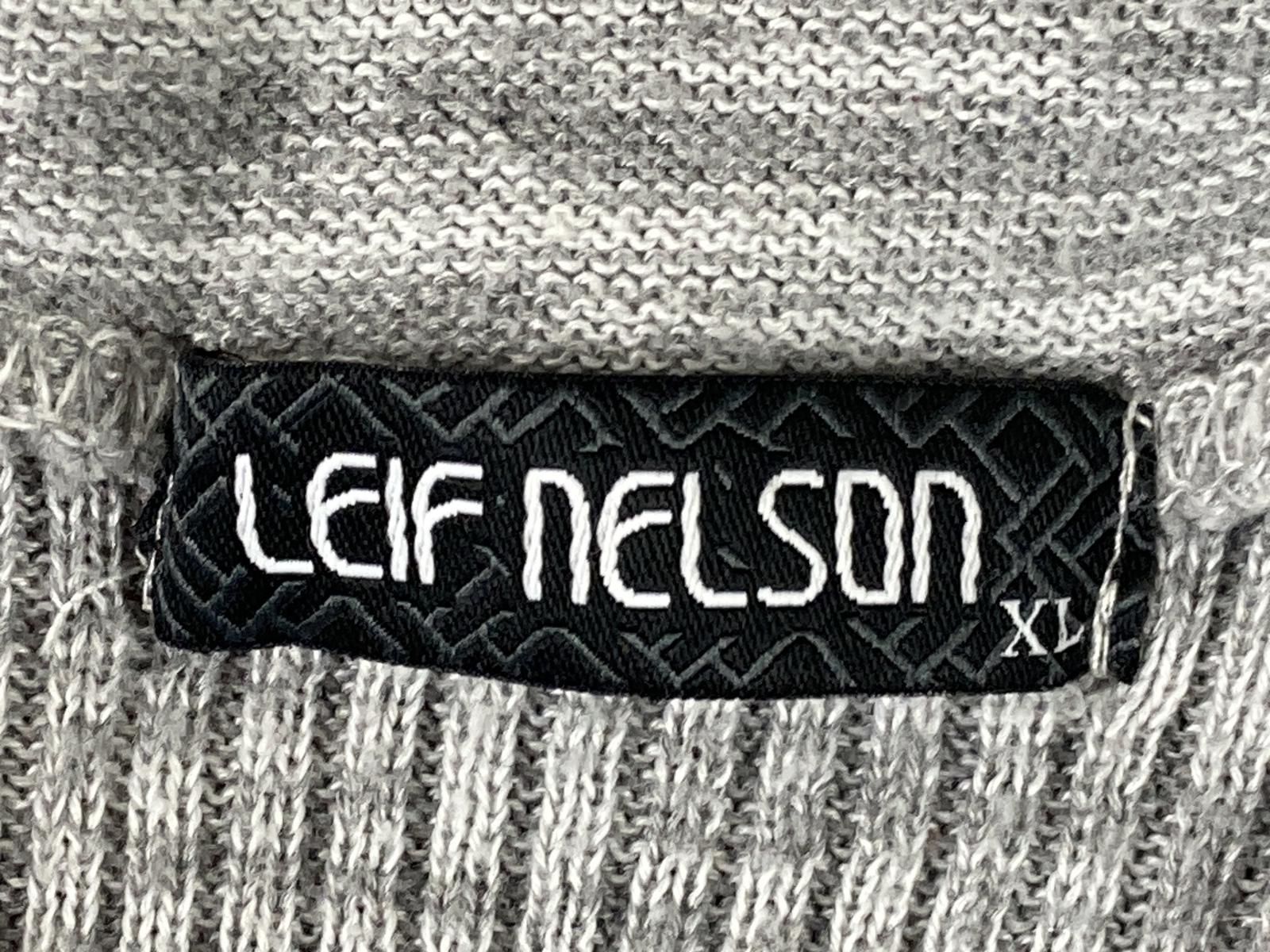 Leif Nelson Sweater Zip Cowl Neck Women's XL Gray Knit Pullover