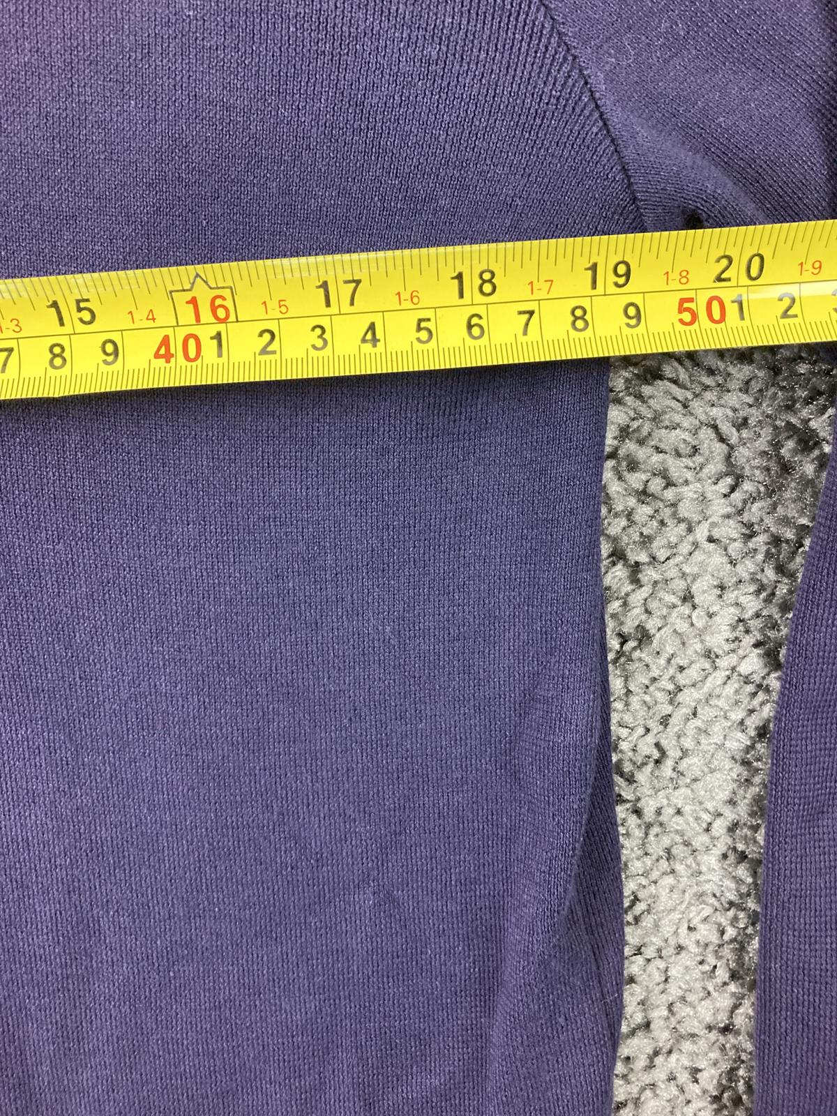 Polo Ralph Lauren Estate-Rib 1/4 Zip Purple Pima Cotton Sweater Mens Medium
