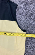 Jamie Sadock Womens Sleeveless Golf Vest Top Size L Yellow Black Zip Front
