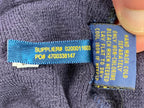 Polo Ralph Lauren Estate-Rib 1/4 Zip Purple Pima Cotton Sweater Mens Medium