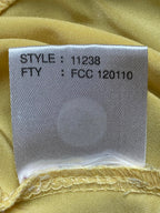 Jamie Sadock Womens Sleeveless Golf Vest Top Size L Yellow Black Zip Front