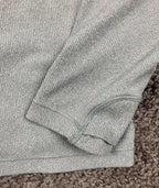 Athleta Womens Ribbed Henley Long Sleeve Top light Green Size Large