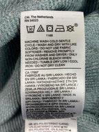 Athleta Womens Ribbed Henley Long Sleeve Top light Green Size Large