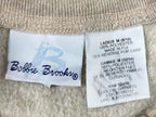 Bobbie Brooks Oatmeal Snowflake Fleece Sweatshirt Women’s Medium 8/10 Winter