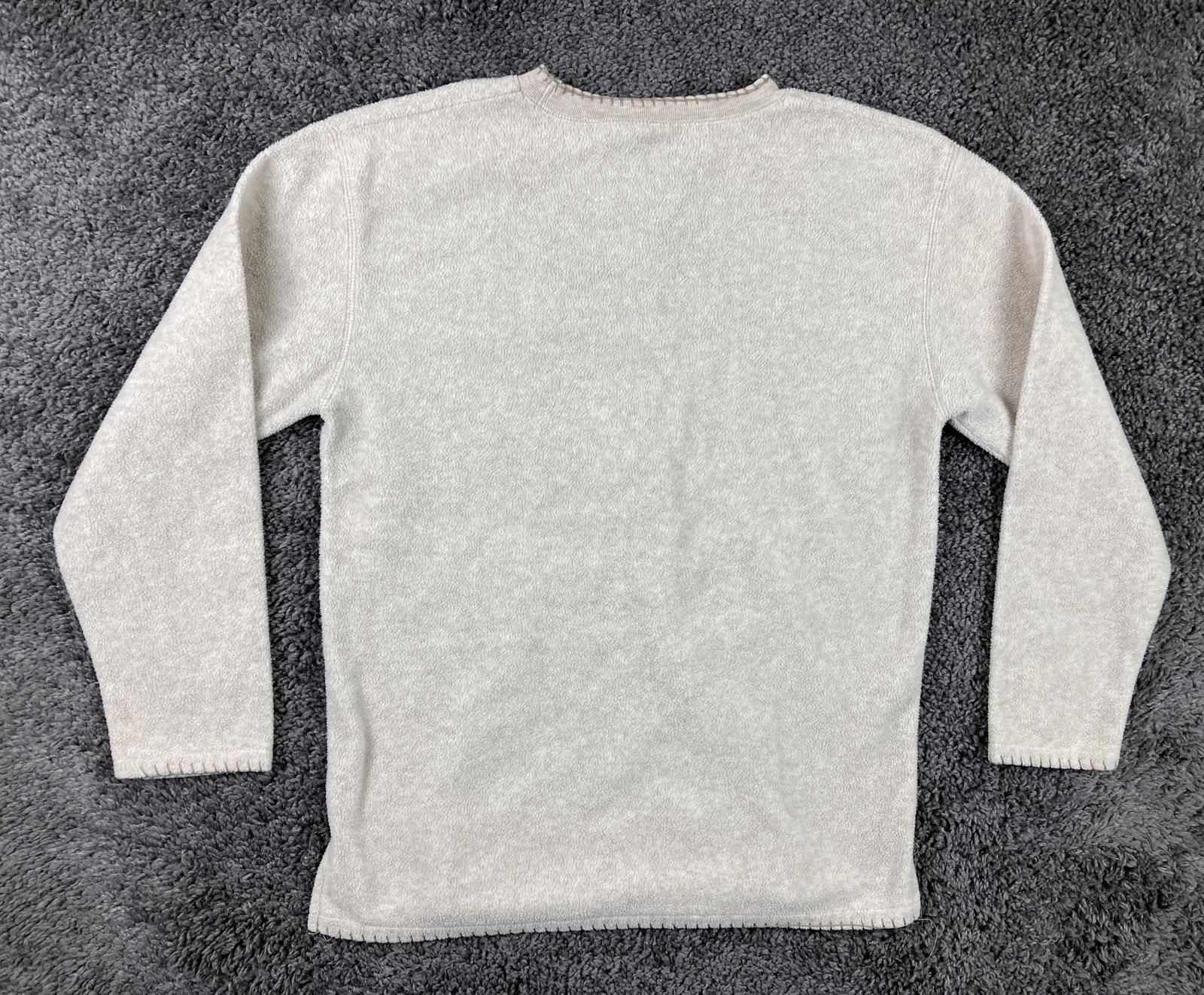 Bobbie Brooks Oatmeal Snowflake Fleece Sweatshirt Women’s Medium 8/10 Winter