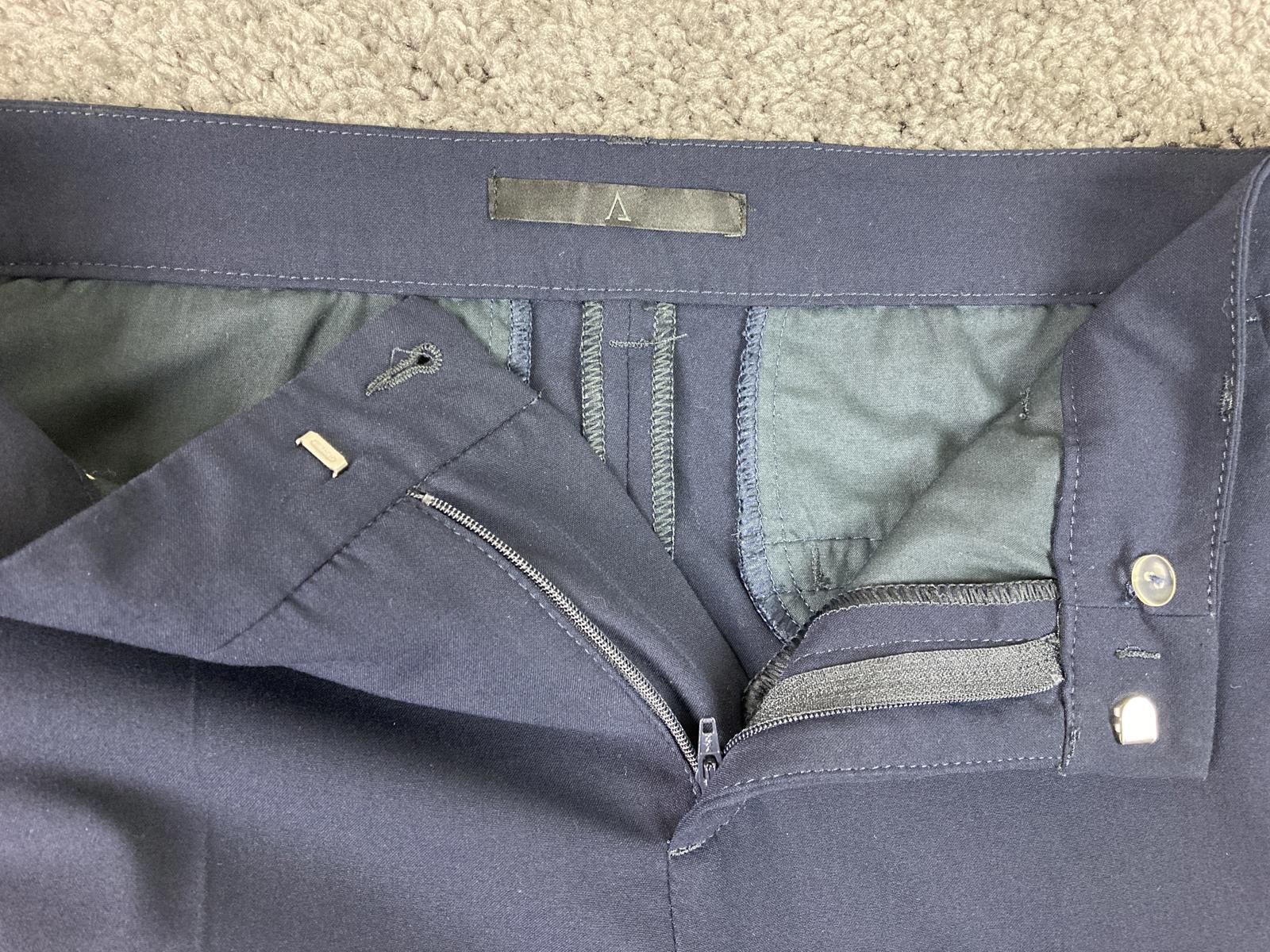 MAC Jeans Cigarette Galloon Drape Navy Slim Pants Women Size 	EU 38 US 6 Stretch