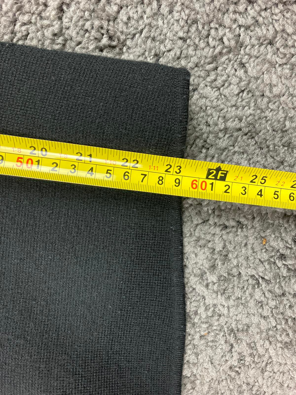 Halogen Women Merino Wool Blend Knit Cardigan Blazer Gray Black Size M