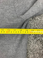 Halogen Women Merino Wool Blend Knit Cardigan Blazer Gray Black Size M