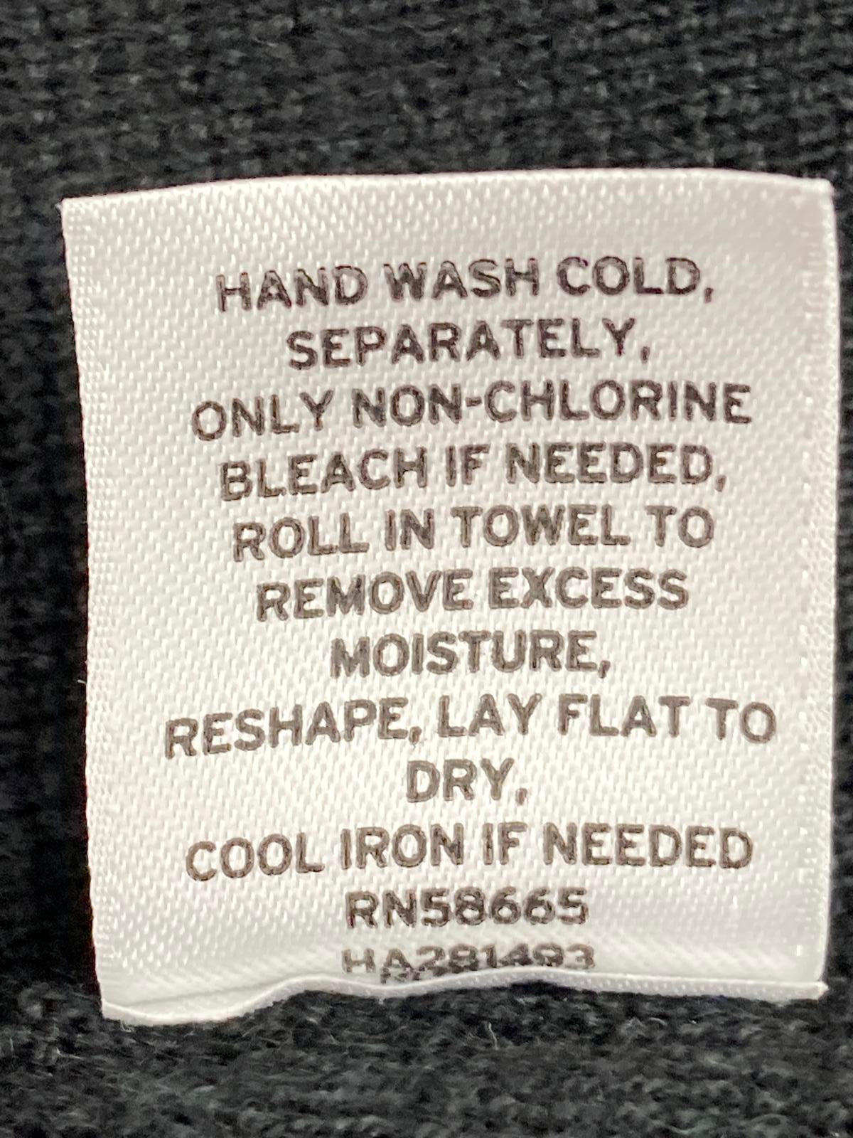 Halogen Women Merino Wool Blend Knit Cardigan Blazer Gray Black Size M