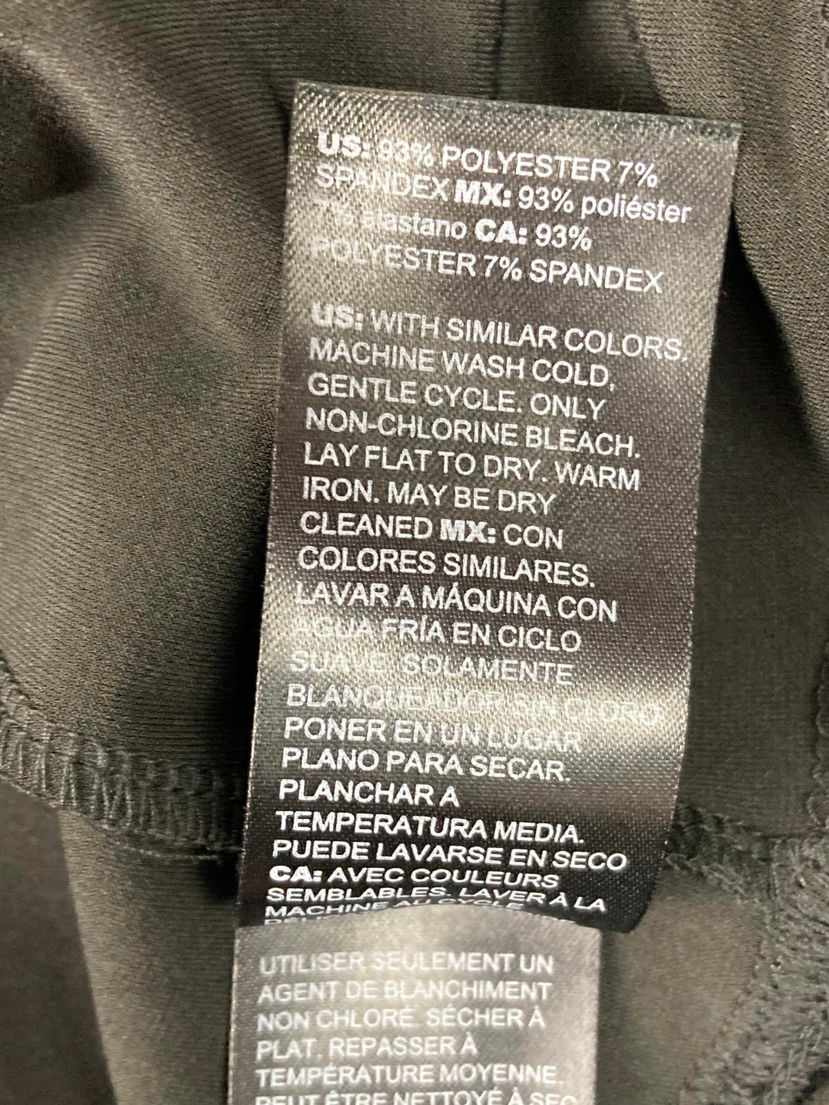 White House Black Market Dress Black V-Neck Short Sleeve Size S