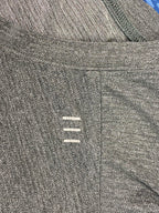 Lululemon Mens Shirt Active Tech Gray Short Sleeve Reflective Strip Size Medium.