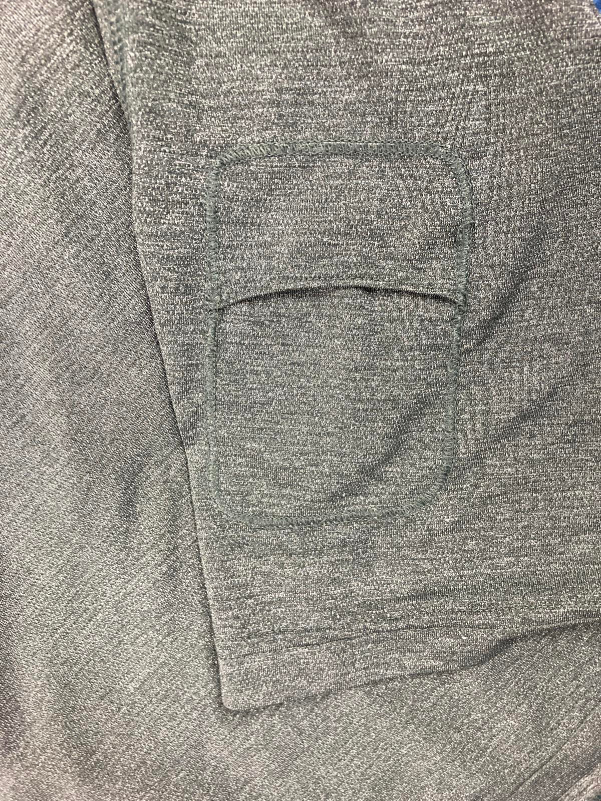 Lululemon Mens Shirt Active Tech Gray Short Sleeve Reflective Strip Size Medium.