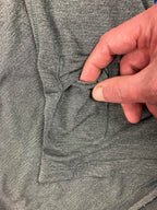 Lululemon Mens Shirt Active Tech Gray Short Sleeve Reflective Strip Size Medium.