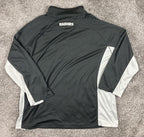 Fanatics NFL Raiders Half Zip Pullover Jacket Mens 2XL Black Gray Performance