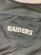 Fanatics NFL Raiders Half Zip Pullover Jacket Mens 2XL Black Gray Performance
