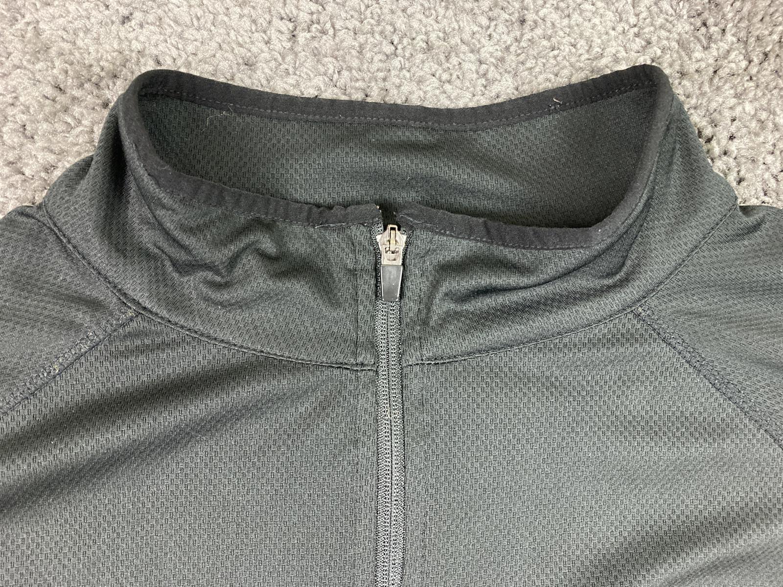 Fanatics NFL Raiders Half Zip Pullover Jacket Mens 2XL Black Gray Performance