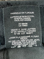 Theory Zaine Witten Slim Pants Mens Black Stretch Size 38
