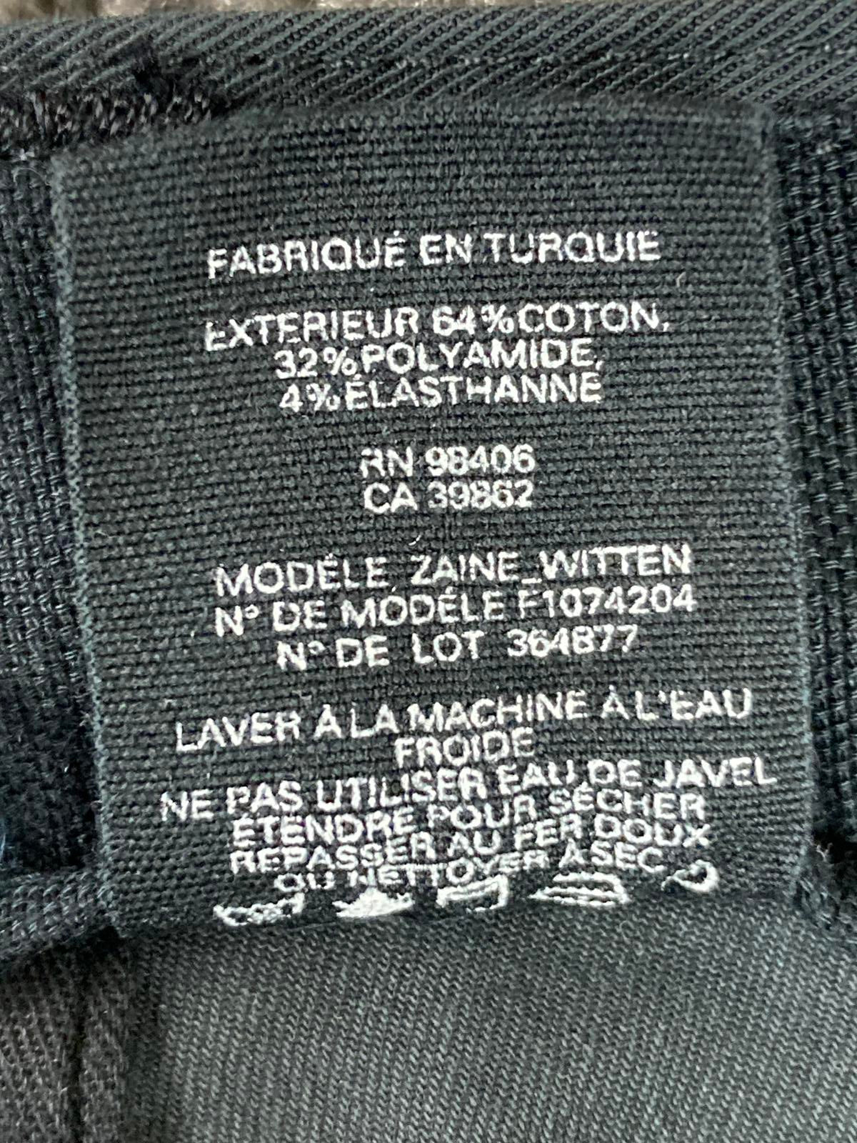 Theory Zaine Witten Slim Pants Mens Black Stretch Size 38