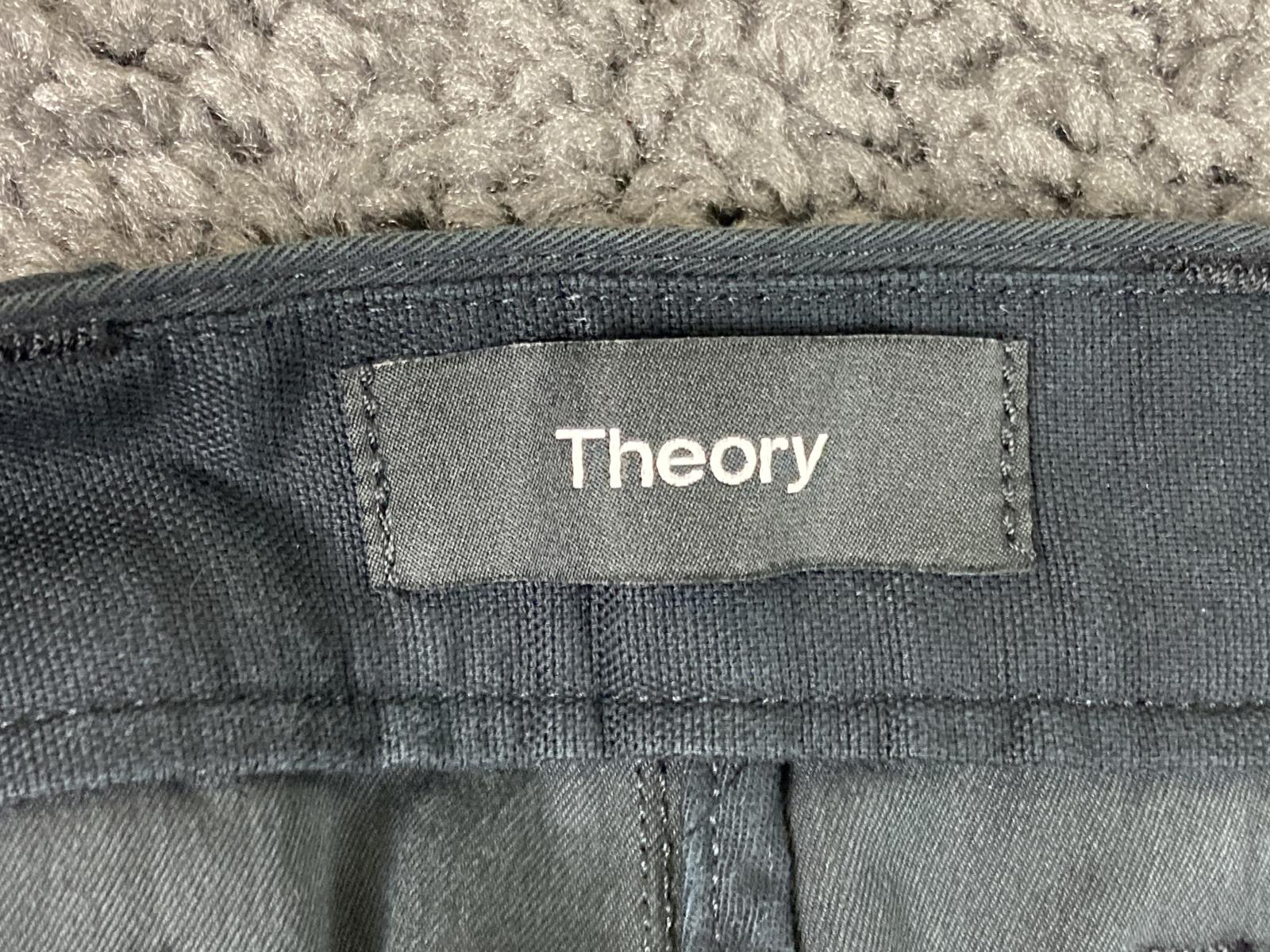 Theory Zaine Witten Slim Pants Mens Black Stretch Size 38