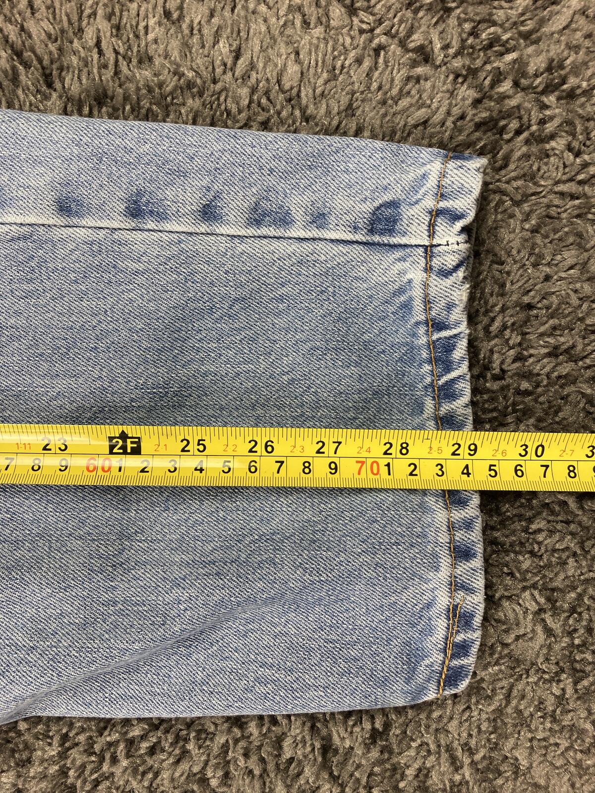 Vintage Levi's 550 Made in USA Relaxed Fit Tapered Leg Jeans Oct 1999 Sz 42x30