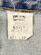 Vintage Levi's 550 Made in USA Relaxed Fit Tapered Leg Jeans Oct 1999 Sz 42x30