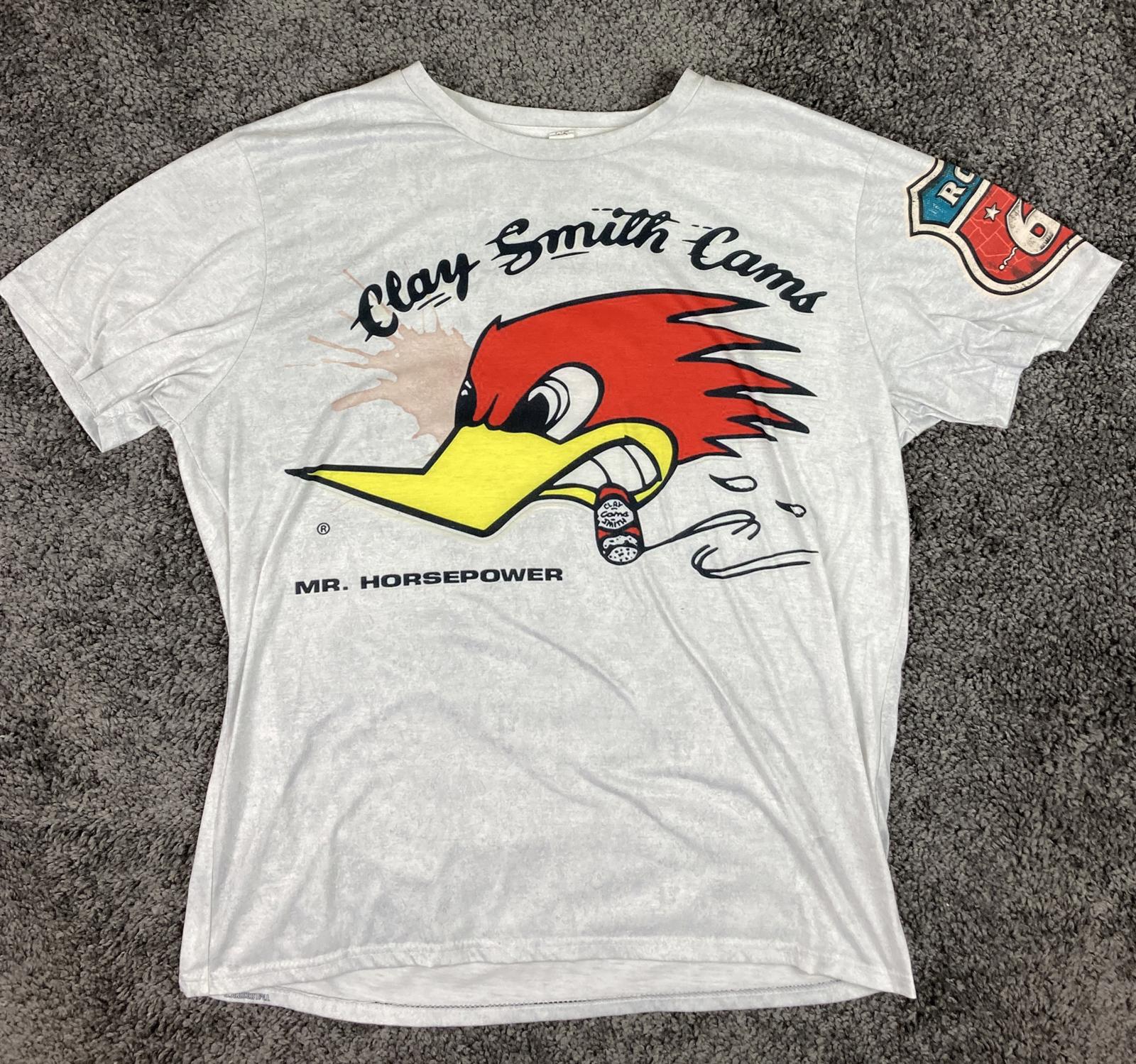 Clay Smith Cams Mr. Horsepower Route 66 Graphic T-Shirt Men XL
