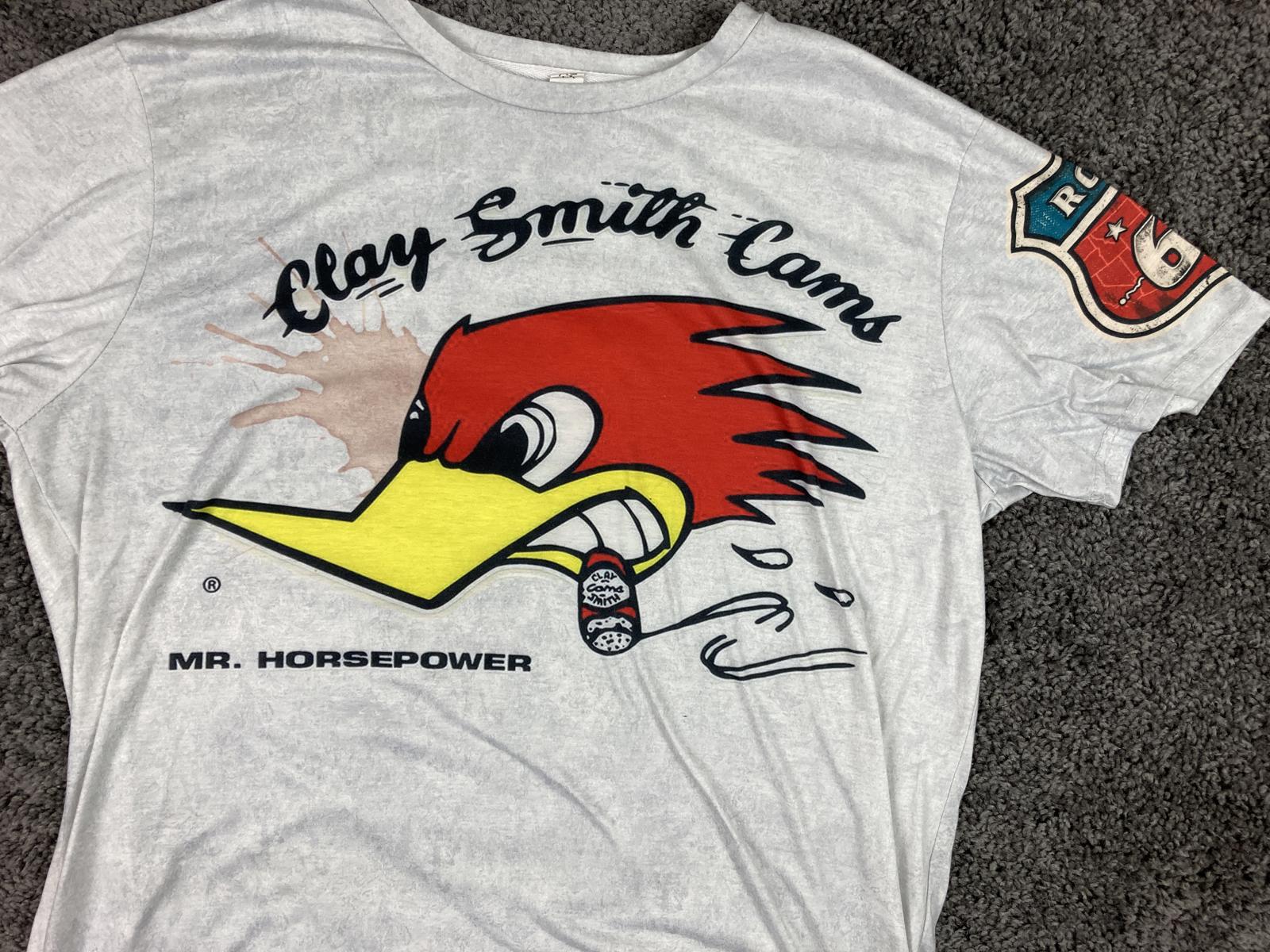 Clay Smith Cams Mr. Horsepower Route 66 Graphic T-Shirt Men XL