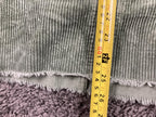 ZARA Womens Olive Green Corduroy Jacket Oversized Shacket Trucker Raw Hem Sz S