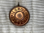 Anthropologie Pilcro Corduroy Cargo Pants White High Rise Ankle Zip Slim Size 30