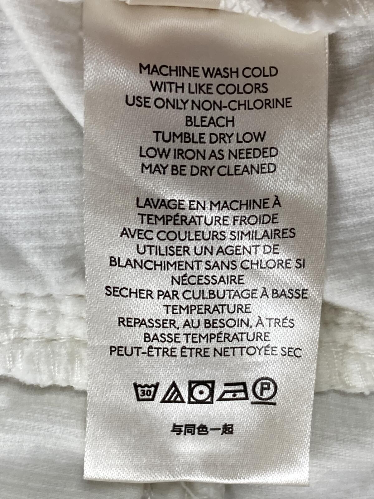 Anthropologie Pilcro Corduroy Cargo Pants White High Rise Ankle Zip Slim Size 30