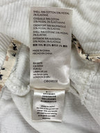 Anthropologie Pilcro Corduroy Cargo Pants White High Rise Ankle Zip Slim Size 30