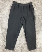 Vintage 90s EMS Eastern Mountain Sports Mens Black Fleece Pants Zipper Pockets M