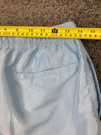 Pacsun Budweiser Light Blue Swim Trunks Shorts Mesh Lined Drawstring Size S