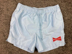 Pacsun Budweiser Light Blue Swim Trunks Shorts Mesh Lined Drawstring Size S