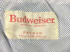Pacsun Budweiser Light Blue Swim Trunks Shorts Mesh Lined Drawstring Size S